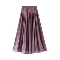 Клирънс дамски поли и рокли женски мода с висока талия плътно плътно цвят къса пола свободна пола