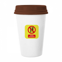 Лого не ядене на арт деко модна халба кафе пиене стъклени керамика Cerac Cup капак
