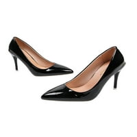 Gomelly Ladies Официална мода Оцени пръсти Помпи леки противоплъзгащи се комфортни рокли помпа обувки черно 8.5