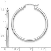 FineJewelers KT White Gold Hoop