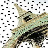 Айфелова кула с отпечатък от плакат от Емили Навас