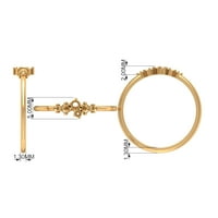 0. CT сертифицирана лаборатория Създадена Ruby Minimal Cluster Ring за жени, елегантен създаден Ruby Promise Ring в злато, Sterling Silver, US 8.00