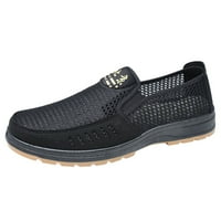 dmqupv модни мъжки зимни кожени ежедневни обувки дишащи дами рибени обувки за рибени обувки за мъже за мъже ежедневни обувки черни 10