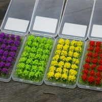 Самозалепващи се статични тревни туфти миниатюрни пейзажи диви цветя цветя Направи си DIY занаят