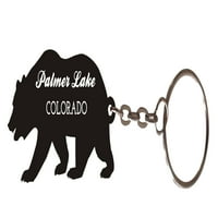 Палмър Лейк Колорадо сувенирна метална мечка ключодържател