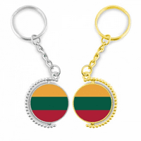 Литва Национален флаг Европа държава, въртяща се въртяща се ключодържател за ключове на ключове