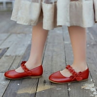 Момиче обувки малки кожени единични обувки деца танцови обувки момичета изпълнение обувки