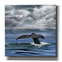 Epic Graffiti 'Whale Fluke' от Chris Dobrowolski, Canvas Wall Art, 12 x12