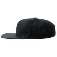 Класическа шапка на Snapback Custom A до Z първоначално повдигнати букви, черна капачка бяла кралска буква първоначално P