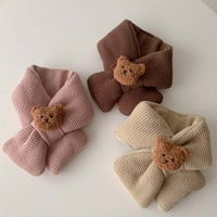 Сладки мечки топли шалове и опаковки зима новородено бибчело скерчиф плетени шалове бебешки шал 7