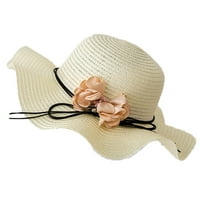 Бейзболна шапка дами широка слама сгъваемо пътуване цветя слънчева шапка летни плажни шапки