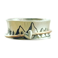 Аксесоари пръстени Персонализирани пръстени вдъхновение пръстен планински бижута планински пръстен