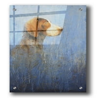 Епично изкуство „Много добро куче“ от Мат Флинт, изкуство на акрилно стъкло, 16 x24