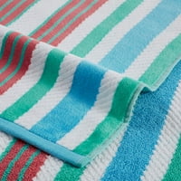 Памучен текстуриран плажна кърпа - аква от Blue Nile Mills