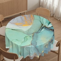 Дърво фонов модел отпечатана площадка - Различи доказателство тъкан дантела таблица - покритие за кръгла маса за трапезария кухня домашен декор