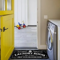 HxRoolrp Подови рогозки за домашна стая пране кухня пране -пляскане на килим