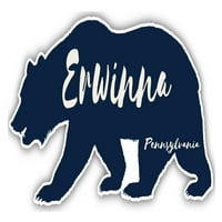 Erwinna pennsylvania сувенир винил стикер за стикер за мечка дизайн