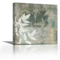 СПА листа II - Съвременна изящна изкуство Giclee on Canvas Gallery Wrap - Wall Décor - Art Rainting - Готов за окачване