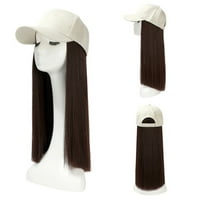 BAOCC аксесоари шапка дълга коса прикрепена коса перука прическа бейзболна прическа капачка прави регулируеми перуки козирки b