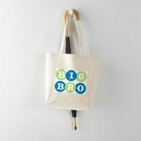 Cafepress - Big Bro Circles Tote Bag - Natural Canvas Tote Bag, Платна чанта за пазаруване