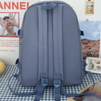 Задайте училищни чанти за тийнейджърки жени жени раници лаптоп раница училищни чанти за пътуване гайдпак, синьо