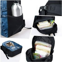 -Дъщайте детска раница в училище със странични мрежести джобове Голяма чанта за дневна чанта за рамо рамо рамо