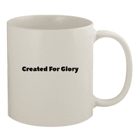 Създадено за слава - 11oz керамична чаша за бяло кафе