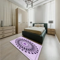 Ahgly Company Indoor Square Marketed Orchid Purple Rugs, 8 'квадрат