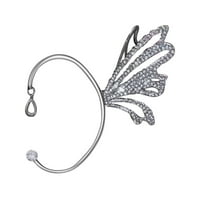 Обеци от Lroplie Stud for Women Girls Ear Zircon Butterfly Wriks Wrap Crawler Hook Non Priecing Jewelry Gifts