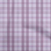 Oneoone Rayon Dusty Purple Fabric Проверете тъканта за печат на шивашки материал край двора