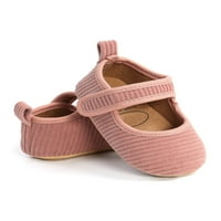 Lacyhop Baby Girls Crib Shoes Comfort Mary Jane First Walkers Flats Party Лека принцеса рокля Обувка Сладко боголово розово 4C