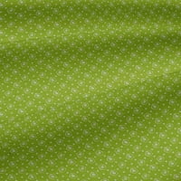Oneoone памучна фланелка светло зелена тъкан Геометрична бандани плат за шиене на отпечатана занаятчийска тъкан край двора