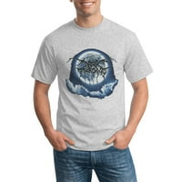 Мъжки тъмен трон Мъжки тениски за погребалната луна Официални тениски с къс ръкав пълен сезон Малко сиво