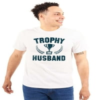 Трофей съпруг Най -добър партньор хъб мъжки графична тениска тийнейджъри Brisco марки m