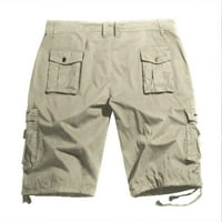Leesechin се занимава с къси панталони за мъже ежедневни чисти цветове на открито джобни плаж работни панталони панталони на хлабина