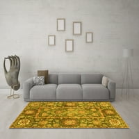 Ahgly Company вътрешен правоъгълник ориенталски жълти традиционни килими, 3 '5'