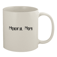 Внимателна мама - 11oz керамична чаша за бяло кафе