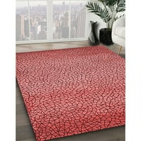 Ahgly Company Indoor Square Chargeed Chilli Pepper Червено килими, 4 'квадрат