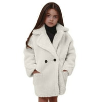 SHPWFBE Kids Thddler Girls Coat Winter Windproof Coend Jacket Toigh Turkwear Jacket Things For Teen Girls Подаръци за момчета и момичета