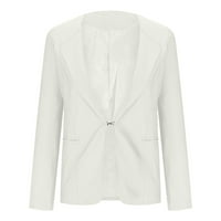 Жени елегантни блейзър подрязани яке палто с дълъг ръкав ежедневен блейзър работен офис къси якета разрешение в продажба s, m, l, xl, xxl, xxxl, xxxxl