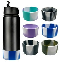 Градиент смесване на цветовата чаша долна капака, устойчив на топлина, анти-мащаб, силикон, вакуумна чаша долна багажник, кухненски консумативи