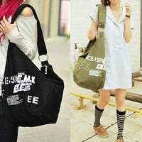 Hesroicy Лека чанта за студентска тота за ежедневно пазаруване - отпечатан ръчен дизайн на кнедли