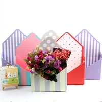 AIMIYA Романтичен плик ивици за цветя букет опаковка Bo притежател на цвета