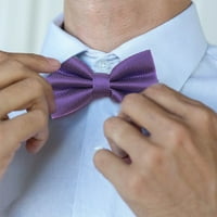 Aerdream Bow Tie Grid Pattern Skin-подходящ полиестер сватба официална среща вратовръзка за мъже