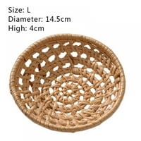 Savlot японски стил ратан табла за съхранение кръгли кошници табла плетен хляб плодове храна