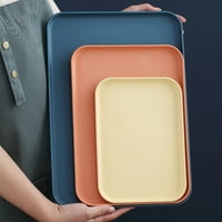 Wirlsweal Многофункционален голям капацитет сервиране на табла Пластмасова практична тава за съхранение на храни за дома за дома
