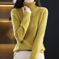 Есен нов пуловер с пуловер от костенурка дами свободни големи размери дебел плетен пуловер дъна риза