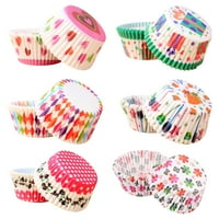 Тарталети облицовки Rainbow стандартни хартиени чаши за печене кекс лайнери за мъфини за печене на кекс, който да използвате за тигани