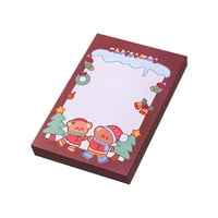 Fdelink Sticky Notes Christmas Notepad Winter Holiday Themed Notepad Sticky Santa Notepad Work Study Shopping To Do List