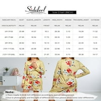 Sidefeel Girls Fashion Floral Print Loungewear Set Thrish and Drawstring Shorts със странични джобове